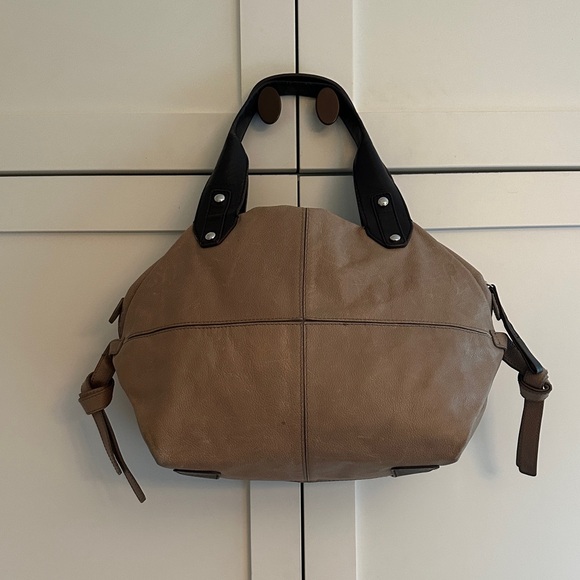 KOOBA TWO TONE SATCHEL HANDBAG - Picture 1 of 7